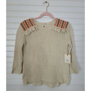 Surf’s Up! NWOT Perfect Summer-Into-Fall Billabong Tribal Fringe Sweater